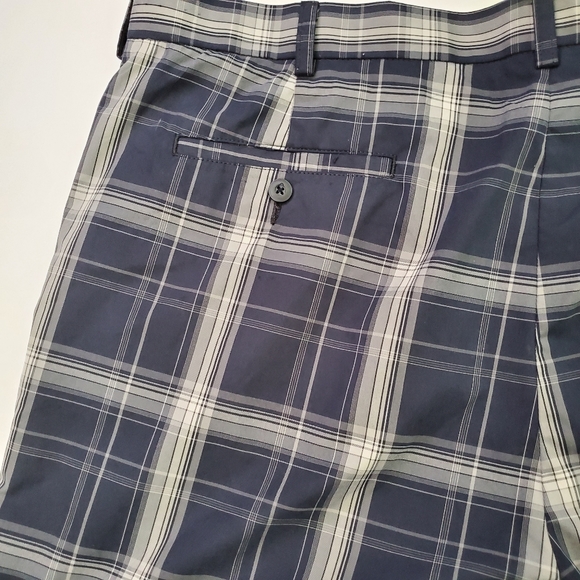 Ben Hogan Performance Navy Plaid Short - Picture 9 of 11